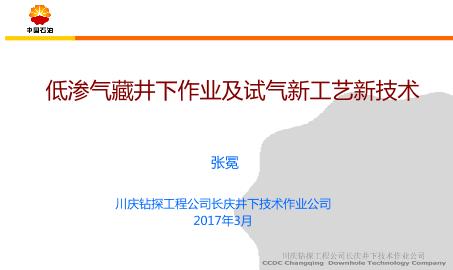 低渗气藏井下作业及试气新工艺新技术